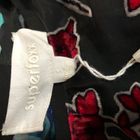 Superfoxx Sheer Velvet Burnout Mesh Dress NWT S - Picture 8 of 10